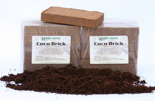 Sustrato turba de coco - CocoBricks - bionova - cepellón prensado / compacto