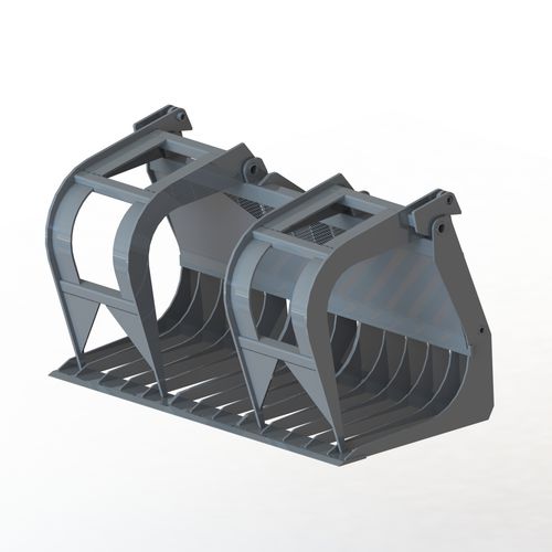 Garra agrícola para estiércol - Skeleton  - paladin attachments - con brazo de soporte