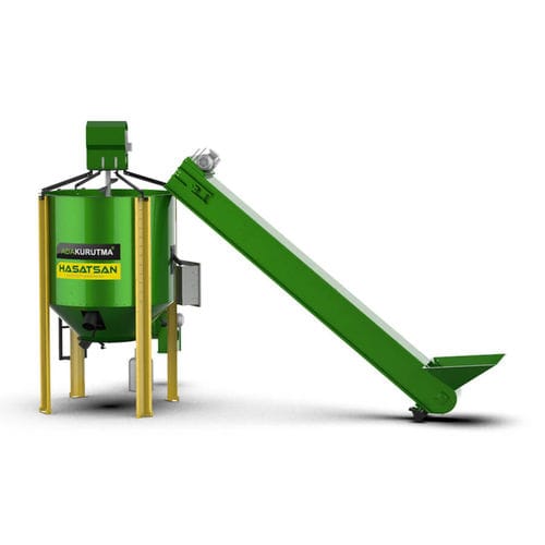 Secador para frutos de cáscara - 1 TON - HASATSAN - estacionario / con transportador de cinta / con motor eléctrico