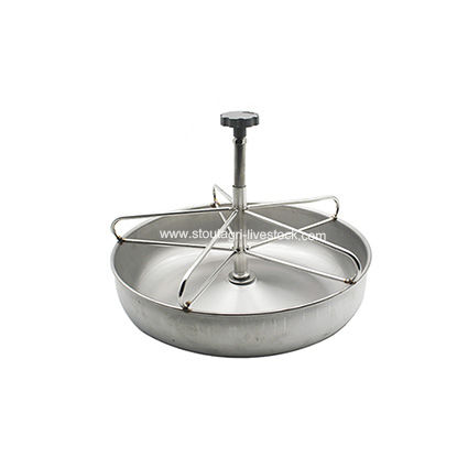Bol para cochinillos - 131121 - StoutAgri - de acero inoxidable / fijado al suelo