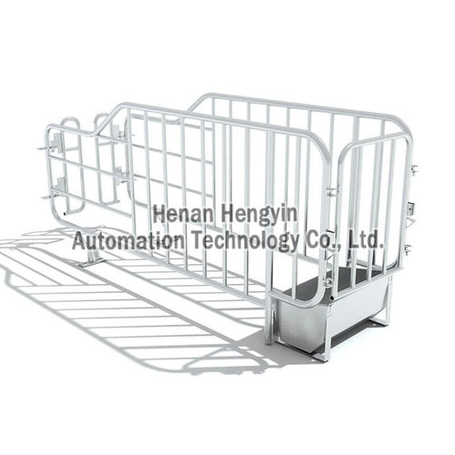 Jaula de gestación reglable - hengyin livestock - con suelo alistonado / con bebedero