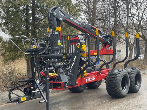Remolque autocargable - FB120D - FTG | Källefall - de 2 ejes / forestal / 12 toneladas