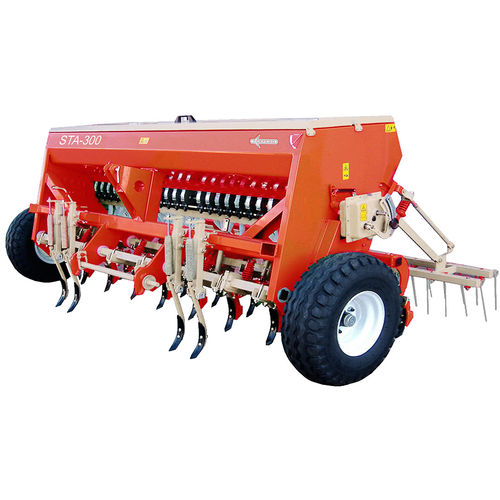 Sembradora en hileras con tolva - STA series - torpedo maquinaria - montada en tractor / con grada