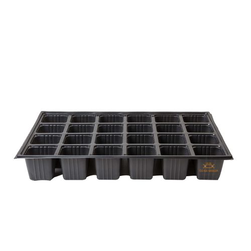 Bandeja alveolada de plástico - F24K - ÖZ-KA VAKUM PLASTİK AMBALAJ VE MAKİNA KALIP SAN.TİC.LTD.ŞTİ. - reciclable / cuadrada