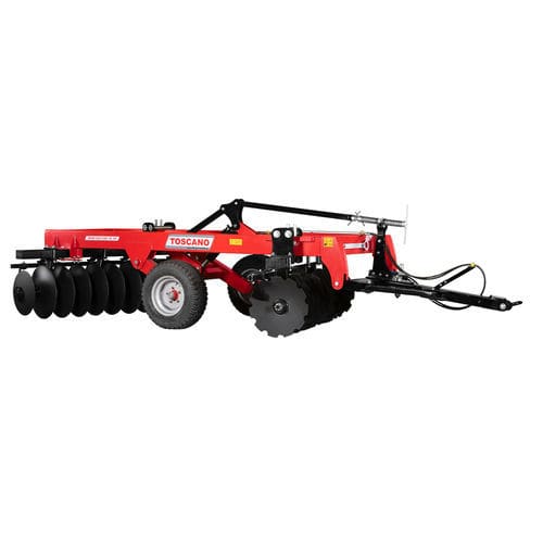 Grada de discos de arrastre - TOSCANO Agricultural Machinery - de 1 sección / con ajuste hidráulico / offset
