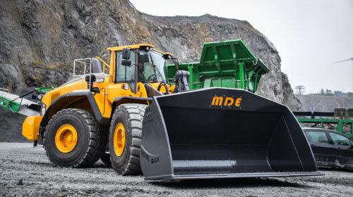 Cuchara de rejilla - MDE Machinery Ltd - de gran capacidad / para minicargadora