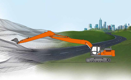 Pala excavadora de orugas - ZX210-7 SLF - Hitachi Construction Machinery (Europe) - hidráulica