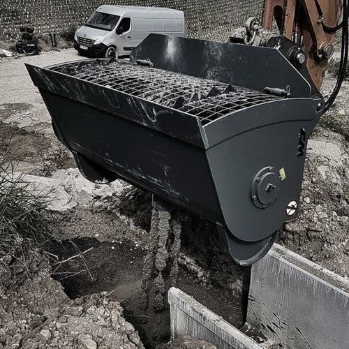 Cuchara mezcladora - MIX 800 - CM SRL - de obras / de excavación / para minas