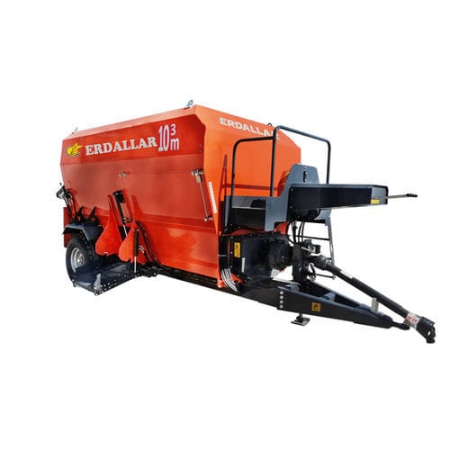Mezclador de tornillo horizontal - MAK-10-22 - ERDALLAR AGRICULTURAL MACHINERY - de arrastre / de descarga lateral / de 2 tornillos