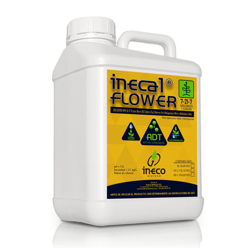 Fertilizante NPK - INECAL FLOWER - Ineco Biotech - rico en cobre / rico en boro / rico en hierro