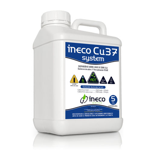 Fertilizante rico en cobre - Cu37 - Ineco Biotech - líquido