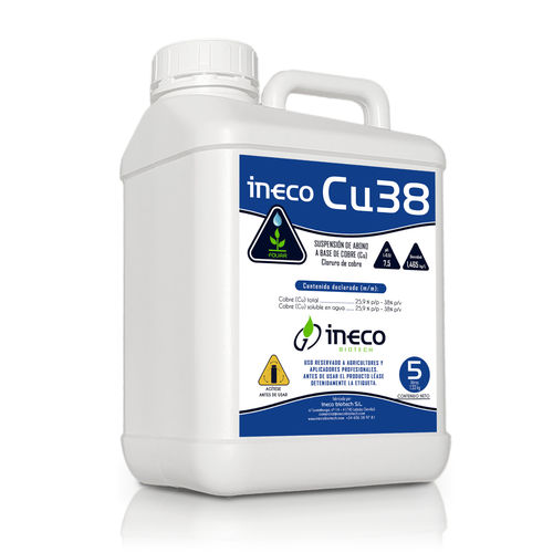 Fertilizante rico en cobre - Cu38 - Ineco Biotech - líquido / para aplicación foliar
