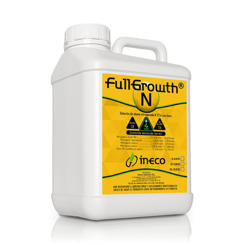 Fertilizante nitrógeno - FULGROWTH N - Ineco Biotech - rico en boro / líquido