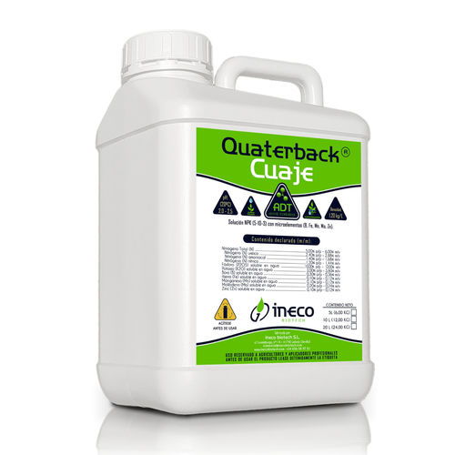 Fertilizante NPK - Quaterback - Ineco Biotech - rico en magnesio / rico en zinc / molibdeno