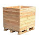 caja-palé de hortalizas / de madera / de almacenamiento / apilable