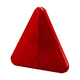 catadióptrico triangular / rojo / atornillable / para remolque