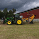 máquina abrezanjas con dispositivo colocador de drenes remolcada / montada en tractor