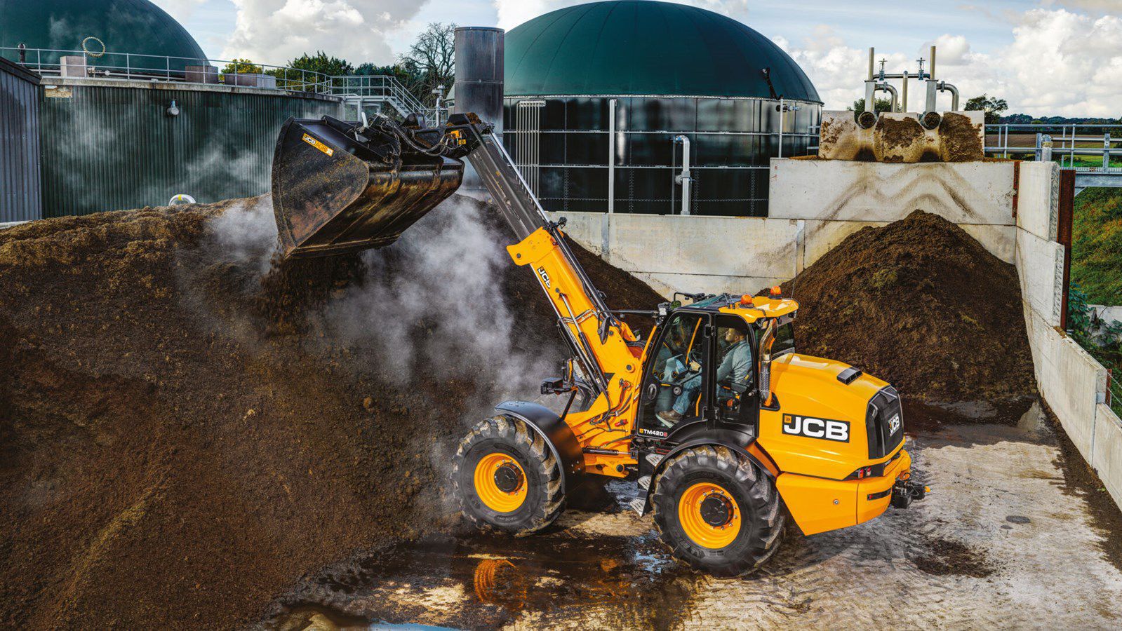 Chargeuse sur pneus - TM420S - JCB - avec cabine / télescopique