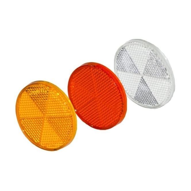 Catadioptre Rond Orange Narbonne – Diamètre 61 Mm, Pour Vélo, Remorque, équipement Véhicule