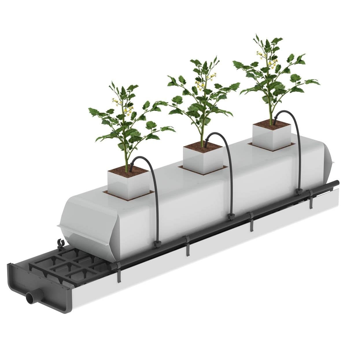 Gouttière horssol en plastique HS Premium System HYDROPONIC