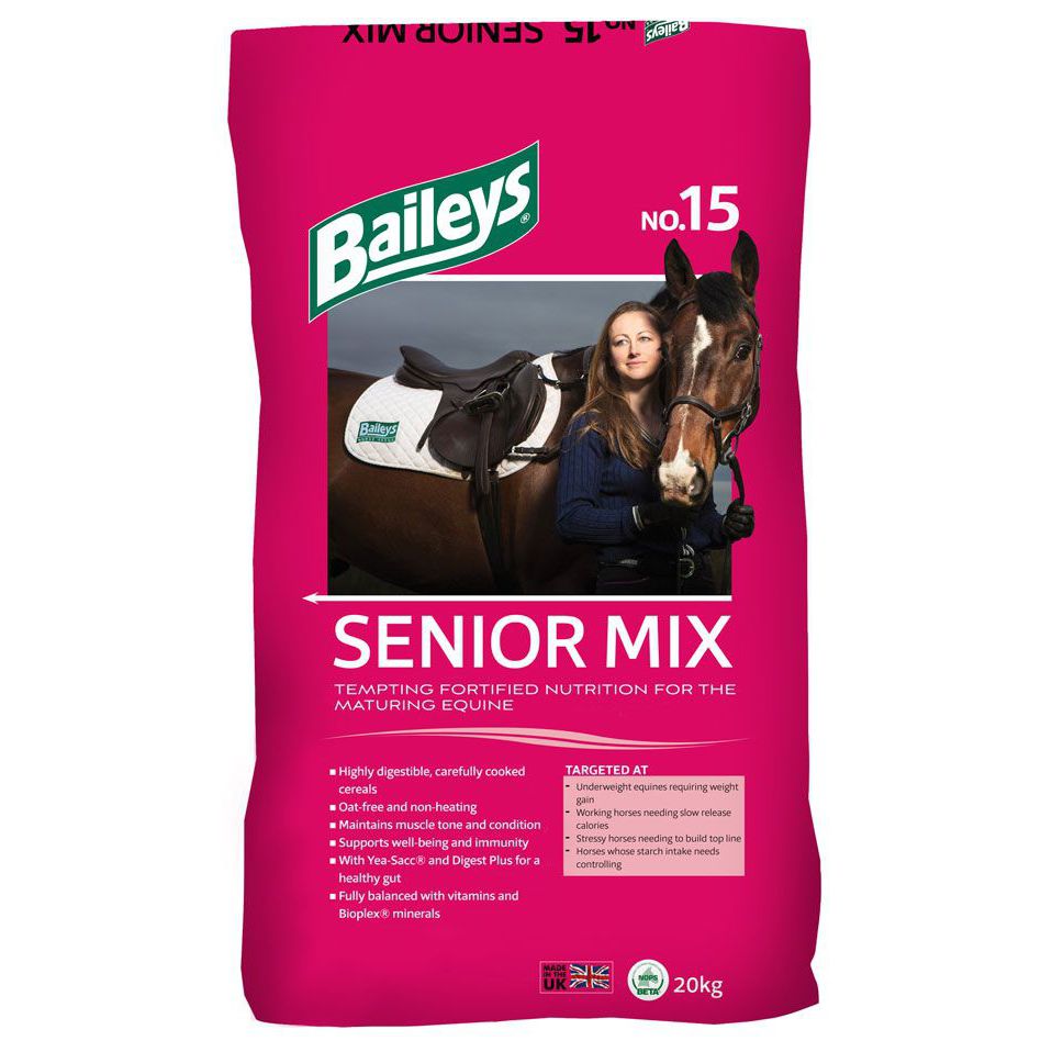 Complément alimentaire pour animaux SENIOR MIX baileyshorsefeeds