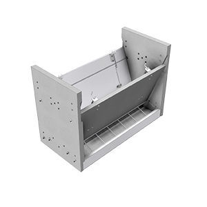 Mangeoire Pour Porcs En Acier Galvanisé, Capacité 90.9L (2.2 Boisseaux) - Pour Nourrir Jusqu'à 5 Porcs