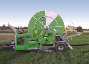 enrouleur d'irrigation à entraînement par turbine