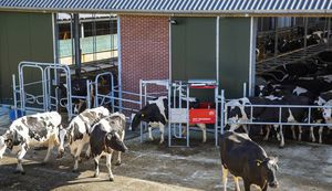 porte de tri pour vaches