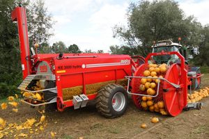 récolteuse de graines de courge