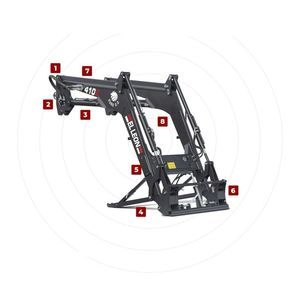 chargeur frontal avec parallélogramme