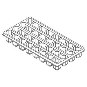 plaque alvéolée en plastique