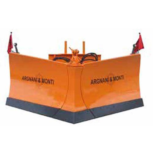Lame de déneigement à nez galbé - 8LC1 series  - A.M. di Argnani & Monti srl - avec racleur caoutchouc / sur tracteur 3 points avant / à réglage hydraulique