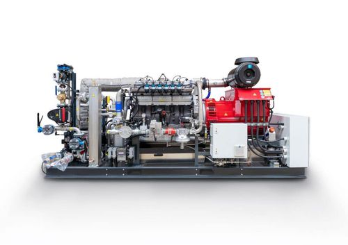Groupe électrogène au biogaz - BGA136 ETA - agriKomp GmbH - stationnaire / refroidi par air / refroidi par eau