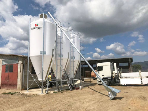 Silo pour céréales - SIV Series - AGRITECH S.R.L. - pour l'alimentation animale / en fibre de verre / rond
