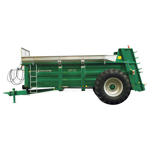 Épandeur de fumier traîné - SP Series - SAMSON AGRO A/S - à hérissons verticaux / à 1 essieu