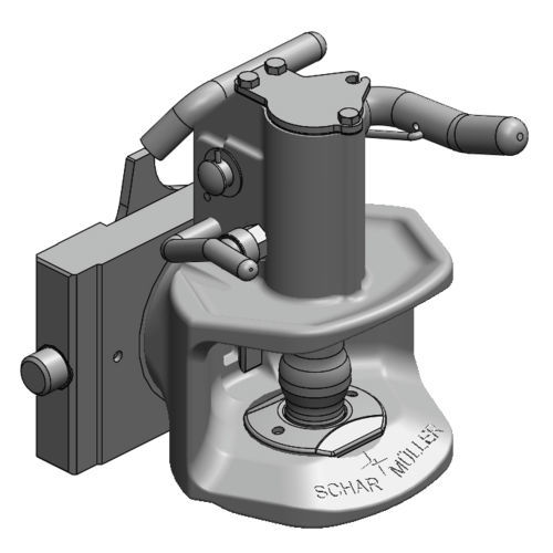 Chape d'attelage automatique - 03.2013.03-A19 - SCHARMÜLLER GesmbH & Co. KG - ajustable