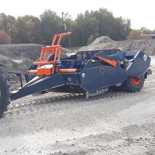 Décapeuse à éjecteur - APC, APS series - AP Machinebouw B.V. - plateau basculant / pour préparation des champs / à guidage laser