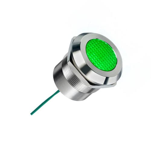Témoin lumineux LED - Q25Y5SXXG1AE - APEM GmbH - vert / fixe / avec câble