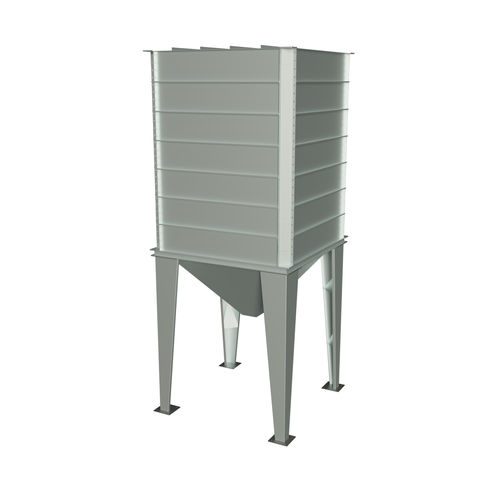 Silo carré - Borghi Srl - d'alimentation animale / pour céréales / pour produits alimentaires