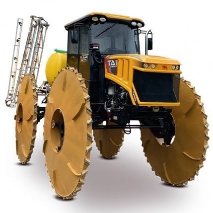 Tracteur enjambeur - TAI 4058 HLC - Braselio Industria e Comercio de Maquinas Ltda. - hydrostatique / pour riziculture / avec cabine