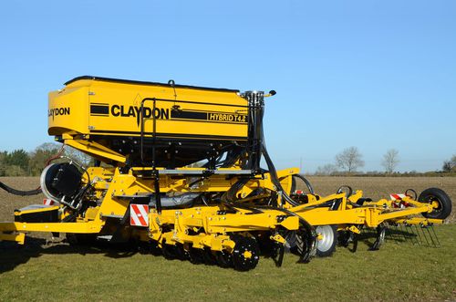 Semoir en ligne mécanique - Hybrid T4.8 - Claydon Yield-o-Meter Ltd. - traîné / avec dépôt d'engrais / strip-till