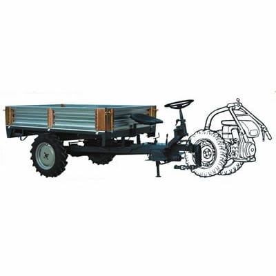 Remorque basculante - RTS 120 Series - ERREPPI Srl - à 1 essieu / agricole / 0 t...10 t