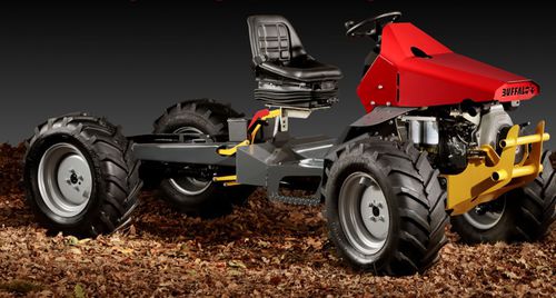 Tracteur surbaissé - Buffalo 2 Plus - ERREPPI Srl - à transmission mécanique / monocylindre / compact