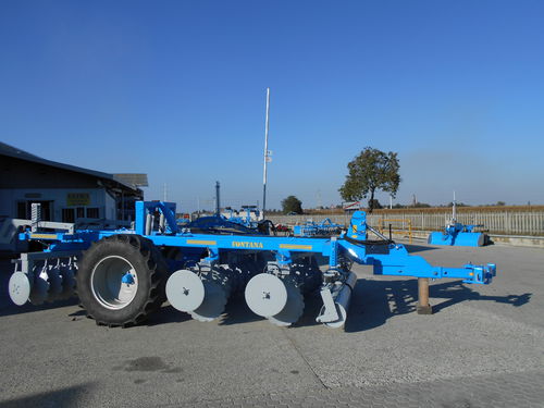 Déchaumeur à disques traîné - ED PP SERIES  - Fontana S.r.l. - attrezzature agricole - avec rouleau / à réglage hydraulique / pliable