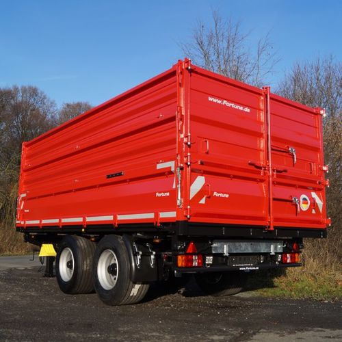 Remorque plateau avec ridelles - EDT 140 / 5.0 - Fortuna Fahrzeugbau GmbH & Co. KG - tandem / agricole / 1 tonne