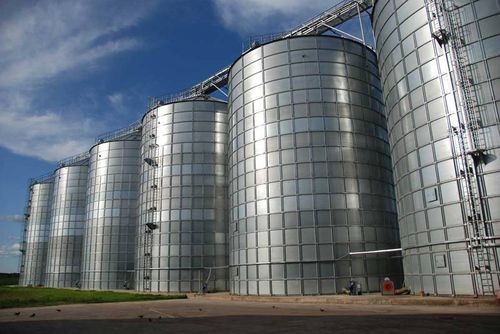 Silo pour céréales - GWSA series - Gruber Maschinen GmbH Getreidetechnik - en acier galvanisé / à trémie / à paroi lisse
