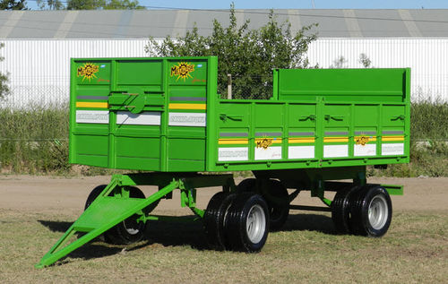 Remorque plateau avec ridelles - RURAL 4TT - METALFOR SA - à 2 essieux / agricole / 4 tonnes