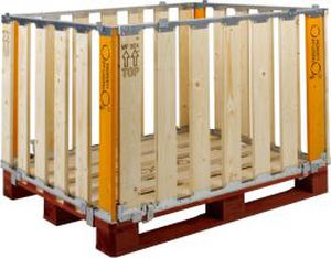 Bac en bois - CRT - Naus Kisten en Pallets B.V. POOLING PARTNERS - en métal / ventilé
