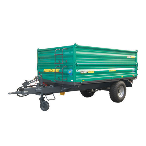 Remorque basculante - EDK 60 S - Oehler Maschinen Fahrzeugbau GmbH - à 1 essieu / agricole / 6 tonnes