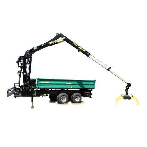 Grue forestière montée sur remorque - OL 8900 Z - Oehler Maschinen Fahrzeugbau GmbH